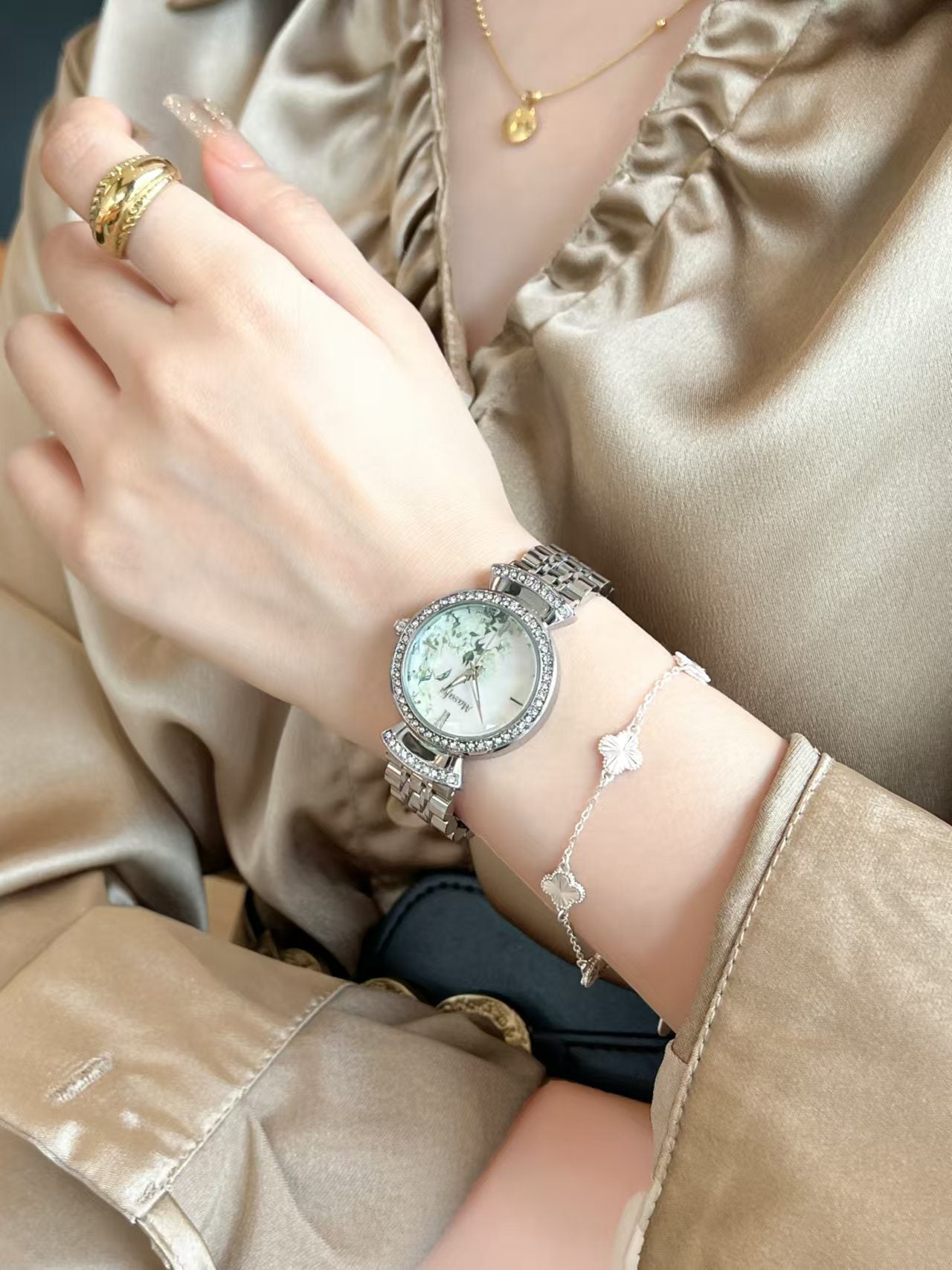 Starry Sky Fritillary Marble Watch For Women